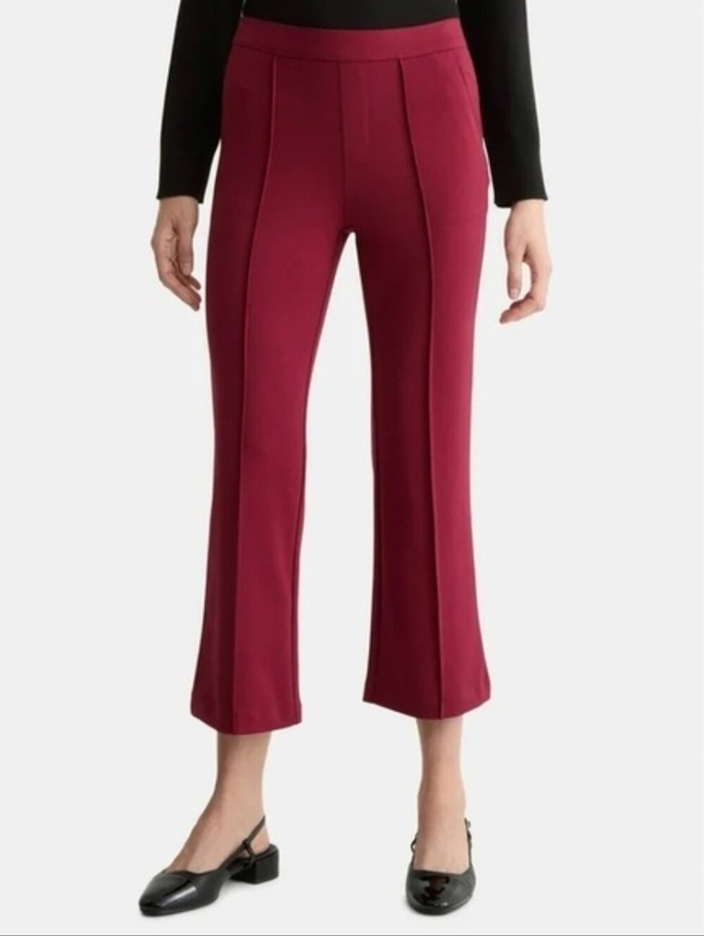 Time And Tru Pull On Crop Flare, Medium 8/10